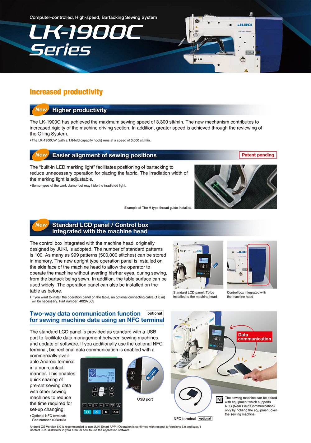 JUKI LK-1900C Electronic Bar Tacker