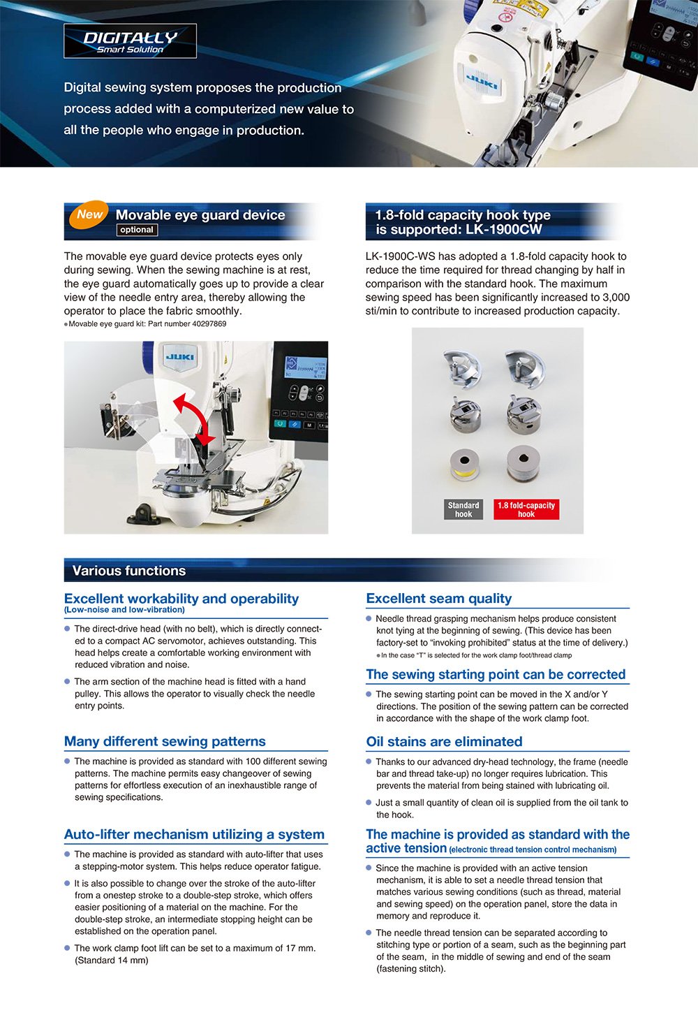 JUKI LK-1900C Electronic Bar Tacker