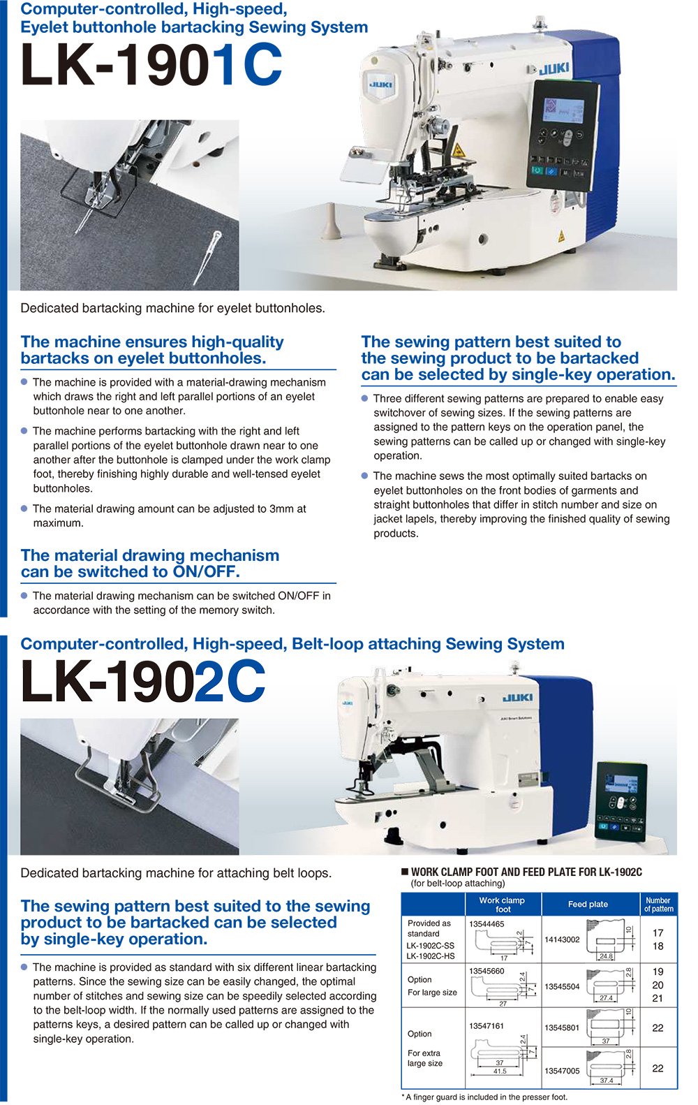 JUKI LK-1900C Electronic Bar Tacker