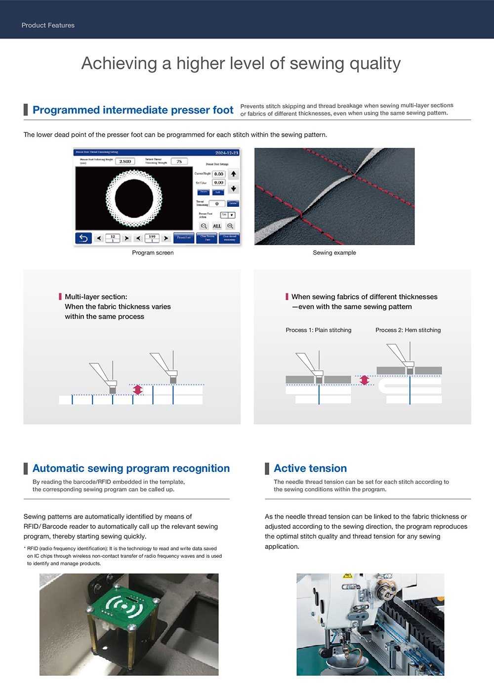 JUKI PS Series CNC Pattern Sewing Machines