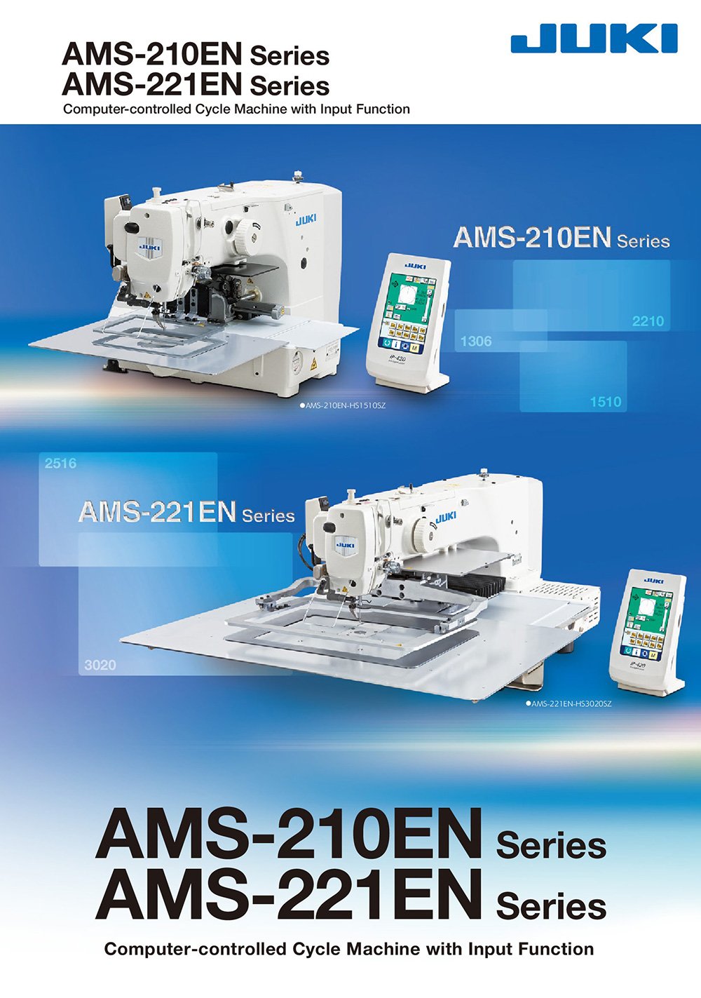 JUKI AMS Programmable Pattern Sewing Machine - JUKI AMS Programmable Pattern Sewing Machine